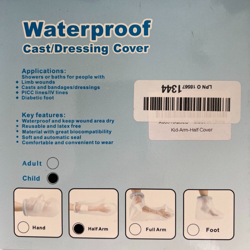 Waterproof Cast / Dressing Cover / Child / Half Arm
